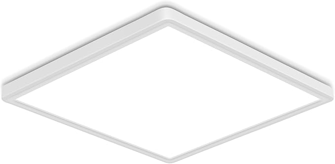 12 Inch Flush Mount Ceiling Light, 6500K White Light LED Ceiling Light, Slim Ceiling Light Fixture for Living Room, Bedroom, Kitchen