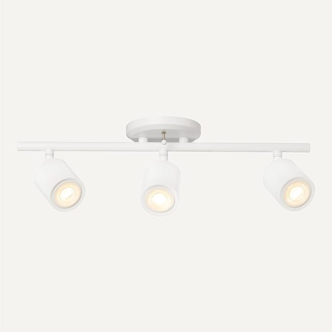 Amazon Basics 3-Light Track Lighting Kits, 20W x 5D x 7H in, 1 Pack, White