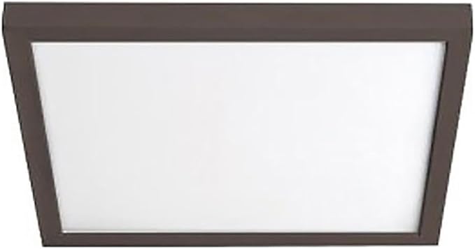 WAC Lighting, Square 7in LED Energy Star Flush Mount 3500K in Bronze