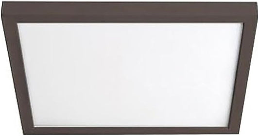 WAC Lighting, Square 7in LED Energy Star Flush Mount 3500K in Bronze