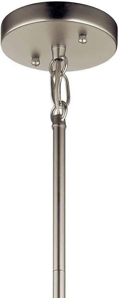Kichler Birkleigh 18.25" 1 Light Pendant with Satin Etched Glass in Satin Nickel