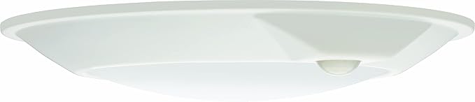 Juno JSBT 6-Inch SlimBasics Tapered Disk Downlight, Switchable + PIR Sensor, White (1 Pack)