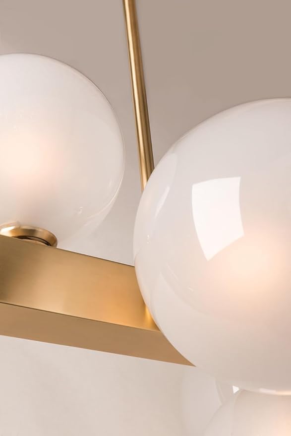 Hudson Valley Lighting 8717-AGB Hinsdale Island Pendant, Aged Brass