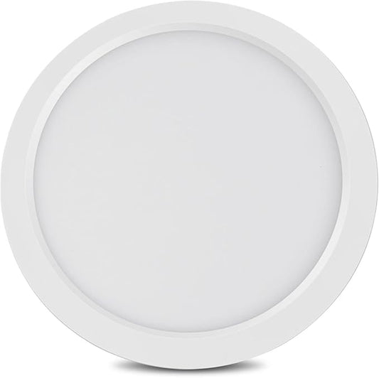 ETL Certified 7 inch LED Ceiling Light Flush Mount Fixture Dimmable, Ultra Slim 0.63" Thick Round LED Ceiling Light Panels for Kitchen, Bathroom, Hallway, Bedroom, Basement, 1 Pack White