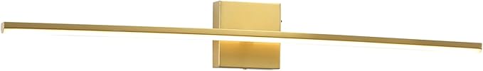 Modern Bathroom Vanity Light 32 Inch, 20W Brushed Brass Bathroom Light Fixture Over Mirror, Dimmable 5CCT LED Wall Sconce Lighting for Restro