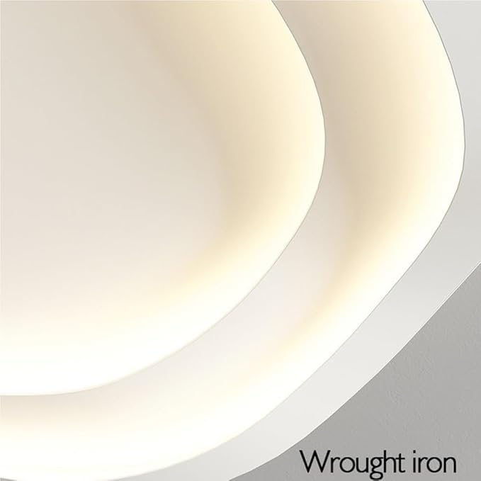 Modern Minimalist Ceiling Light Fixtures Ultra Thin Metal Acrylic Close to Ceiling Lights Nordic Dimmable Ceiling Lamps for Bedroom Kitchen Dining Room Living Room(40CM)