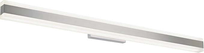 Modern Forms Cinch 37in LED Bathroom Vanity or Wall Light 3-CCT 2700K-3000K-3500K Set to 2700K in Brushed Nickel