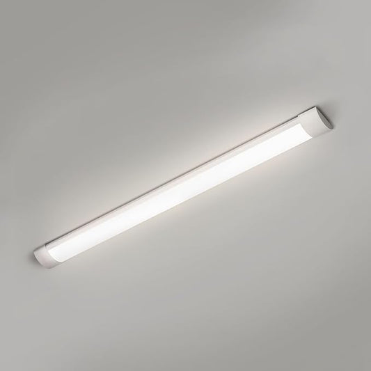 1 Packs 4FT LED Batten Light, Ultra-Thin Slim Ceiling Surface Mounted Light, 40W, 4000K, IP20, LED Ceiling Lamp for Garage, Shop, Hallway, Office, Market