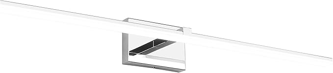 ZUZITO Modern Bathroom Light Fixture - Chrome LED Dimmable Vanity Light Bar 40 Inch Bathroom Light Fixtures Over Mirror 6000K Cool Whtie