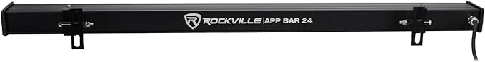 Rockville APP BAR 24 Waterproof LED Wash Light Bar, 36W, RGBWA + White + Amber LEDs, Bluetooth & IR Remote Control, 22 Auto Modes, IP66 Waterproof, Perfect for DJ, Stage, Parties, & Outdoor Use