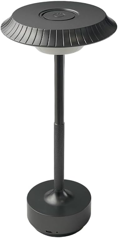 Goodoo Outdoor Table Lamps Touch Control LED Wireless Lamp Night Light Portable Table Light 1800mAh Battery for Patio Restaurant Camping Coffee Shop(Grey)