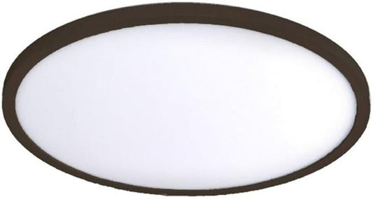 WAC Lighting, Round 15in LED Energy Star Flush Mount 3000K in Bronze