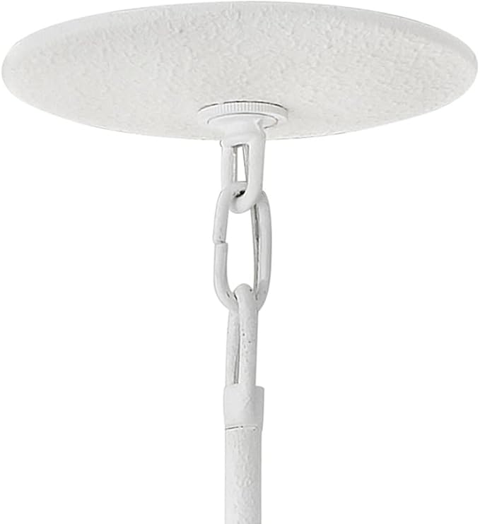 Hinkley Flora Large Convertible Semi-Flush Mount Ceiling Light - from the Lisa McDennon Collection, Handmade, Hand-Painted, Bulbs Nestled Inside Flowers, Converts to Pendant - in Textured Plaster