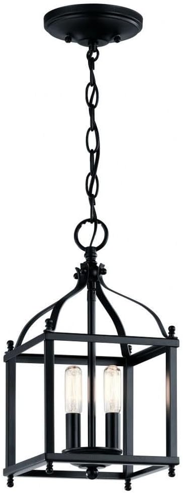 Kichler Larkin 14.75" 2 Light Pendant in Black