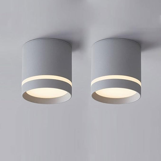Minimalist Ceiling Downlight Cylinder LED Ceiling Light Aluminum Anti-Glare Ceiling Light Fixture Indoor Mini Ceiling Lamp for Corridor Living Room Bedroom