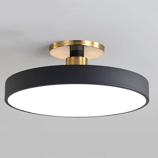CHENKUI Macaron Ceiling Light LED Half Flush Mount Modern Ceiling Lamp Fixture Three-Tone Light (3000K/4500K/6000K) Ceiling Lighting Easy Installation of Round Lights for Entrance