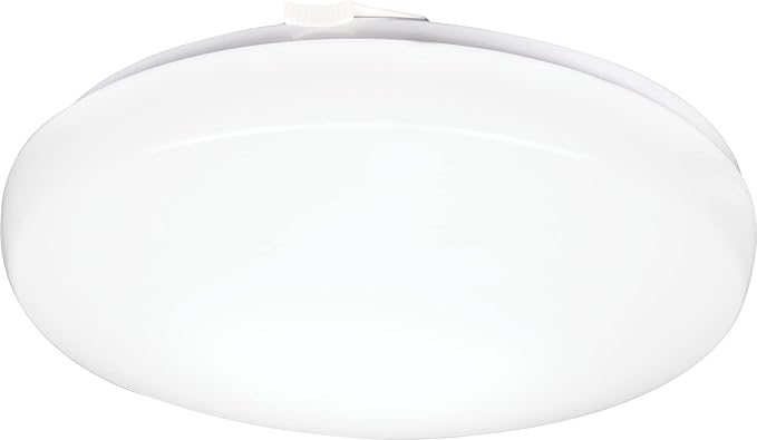 Lithonia Lighting 14 Inch Round LED Flush Mount Ceiling Light, Low Profile Modern Ceiling Light Fixture, 4000K Cool White Color Temperature, Dimmable, White (FMLRL 14 20840 M4)