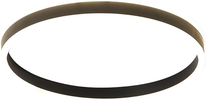 Minimalist Style Black Circle Close to Ceiling Lamp, Adjustable Warm Light/Neutral Light/White Light, Ultra-Thin 2.36in, Ideal for Small Spaces, Balcony, Porch, and Laundry Room Lighting