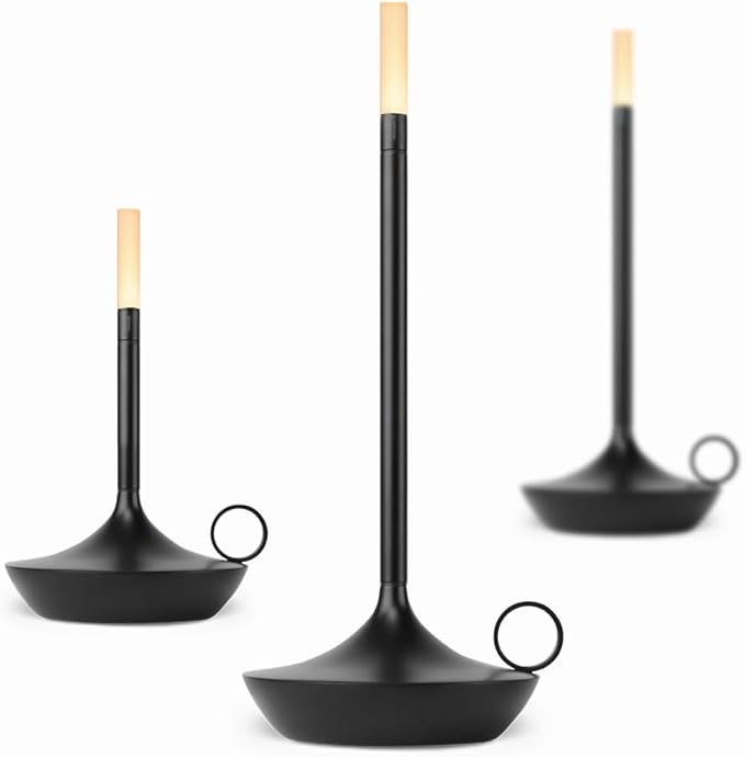 Graypants Wick Portable LED Lamp (Black, Short)