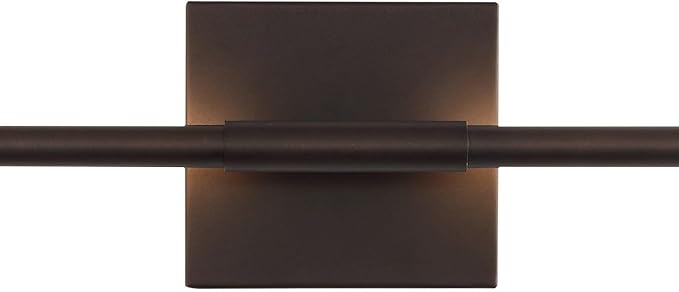 JONATHAN Y 28" Oil Rubbed Bronze Modern Dimmable Integrated LED Wall Sconce, Metal Vanity Light for Bathroom Mirror Bedroom Hallway, Sleek Hardwired Wall Lamp Fixture, 3000K (JYL7022D)
