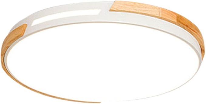 American Minimalist LED Ceiling Lamp Living Room Ultra-Thin Modern Bedroom Ceiling Recessed Lamps Round Solid Wood Kitchen Corridor Ed Ceiling Lamp 40cm 30cm 50cm