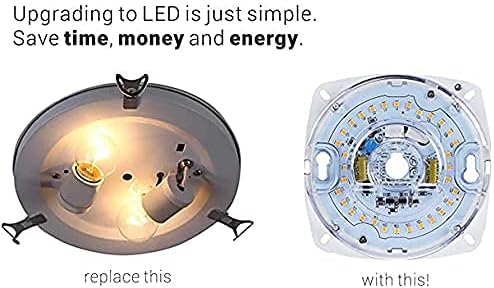 3" LED Light Engine Retrofit Kit - 4.04" Overall Size, 10W, 2700K, 750LM, 120V, CRI90, Dimmable, UL/ES/JA8 Certified - Ideal for Ceiling Flush Lights, Ceiling Fans, Pendants & Garden Light