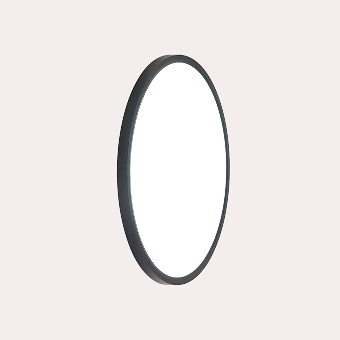 1PK 15.8 Inch LED Flush Mount Ceiling Light Fixture, 32W,3200LM,3000K/4000K/6000K CCT Selectable,0.67 inch Super Slim LED Ceiling Light for Bedroom,Hallway,Kitchen,Black