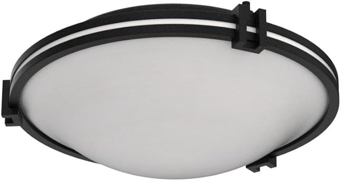 Possini Euro Design Deco Modern Close to Ceiling Light Flush Mount Fixture 16 3/4" Wide Oil Rubbed Bronze Marbleized Glass Bowl Shade for Bedroom Hallway Living Room Dining Room Bathroom Kitchen