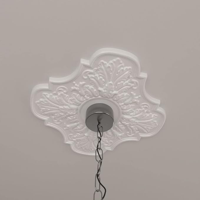 17 3/4"OD x 3 3/4"ID x 1"P Peralta Ceiling Medallion (Fits Canopies up to 4 5/8")