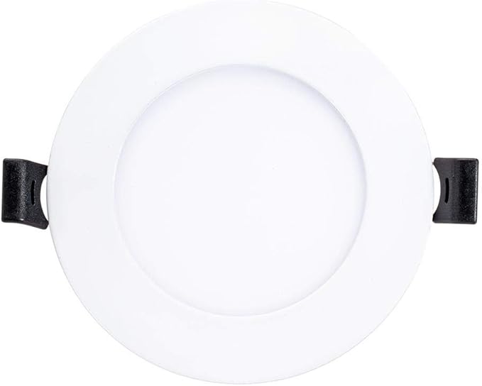 Topaz LED 4 Inch Slim Fit Round Recessed Downlights, 9W, Ceiling Light with Junction Box, 5CCT Selectable 2700K,3000K,3500K,4000K,5000K, White