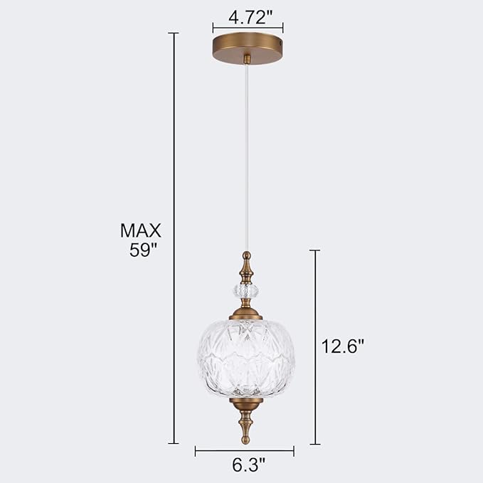 Antique Adjustable Pendant Light Fixtures Delicate Decorative Pattern Glass Ceiling Pendant Lighting for Kitchen Island Dining Room with Original Vintage Design