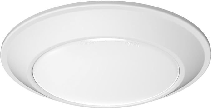Juno JSBT 6-Inch SlimBasics Tapered Disk Downlight, 3000K, White (6 Pack)