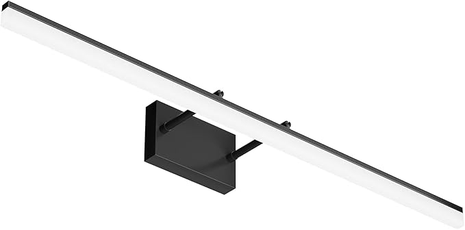 Aipsun Modern LED Vanity Light Adjustable Bathroom Light Fixtures Over Mirror Rotatable Vanity Lighting 5500K 40 inch Black