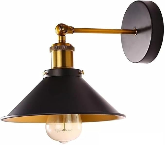 Wall Sconces, Bathroom Wall Sconce, Black & Gold Wall Lighting, Bathroom Vanity Light, Indoor Wall Lamp for Living Room, Hallway