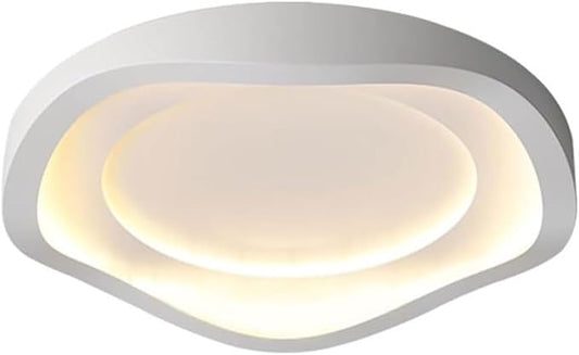 Modern Minimalist Ceiling Light Fixtures Ultra Thin Metal Acrylic Close to Ceiling Lights Nordic Dimmable Ceiling Lamps for Bedroom Kitchen Dining Room Living Room(40CM)