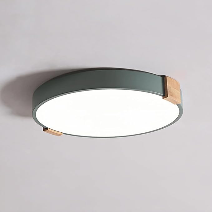 Nordic LED Ceiling Lamp, Minimalist Living Room Close To Ceiling Light Fixtures, Flat Modern Round Saving Ceiling Lights, Ultra -thin Design Macaron Ceiling Lighting, For Kitchen Island Offi