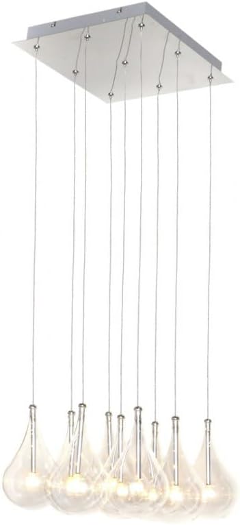 ET2 Larmes-9 Light Pendant in Modern style-14 Inches Wide by 8 inches high