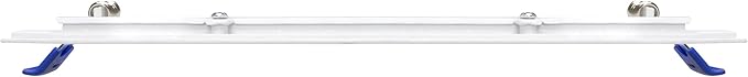 Maxxima 8 in. 5CCT Square Recessed LED Downlight, 1600 Lumens Slim Flat Panel Color Selectable 2700K/3000K/3500K/4000K/5000K, Dimmable, Canless IC Rated, White Trim, J-Box Included