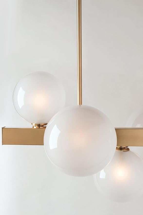 Hudson Valley Lighting 8717-AGB Hinsdale Island Pendant, Aged Brass