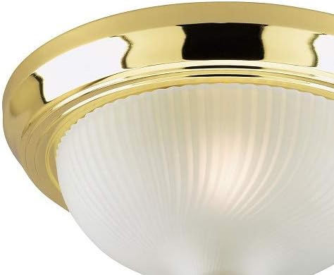 Westinghouse 66327 One-Light Flush-Mount, Brass