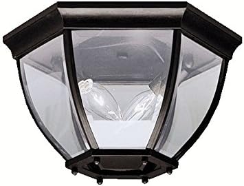 Kichler 9886BK Outdoor Ceiling 2-Light, Black