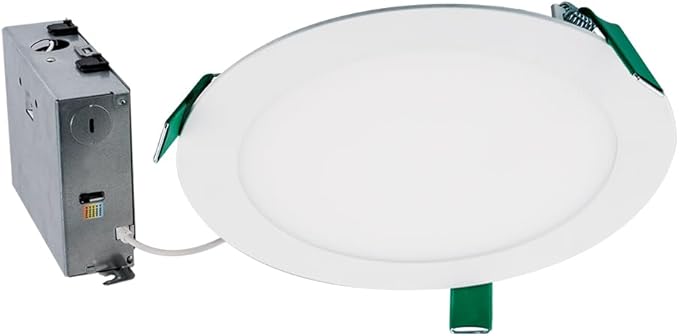 HALO HLB Recessed Lighting 8 Inch LED Ceiling Light, Thin Canless, Dimmable w/Selectable Color Temperatures
