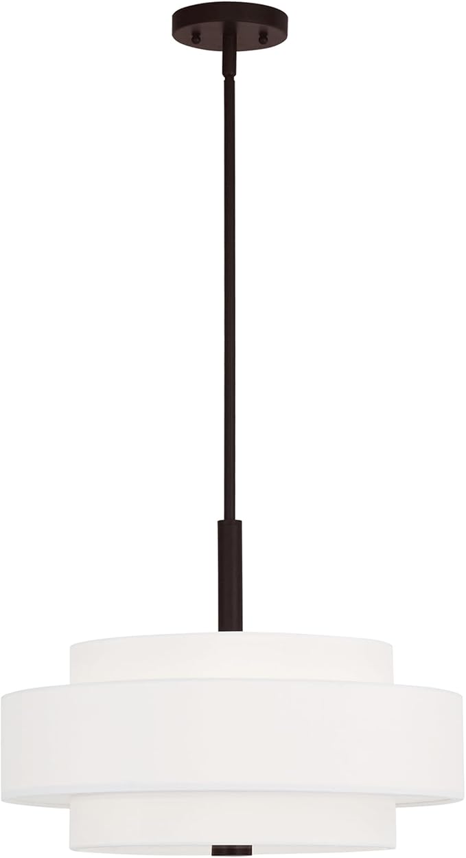 Livex Lighting 50874-07 Meridian 4-Light Pendant, Bronze