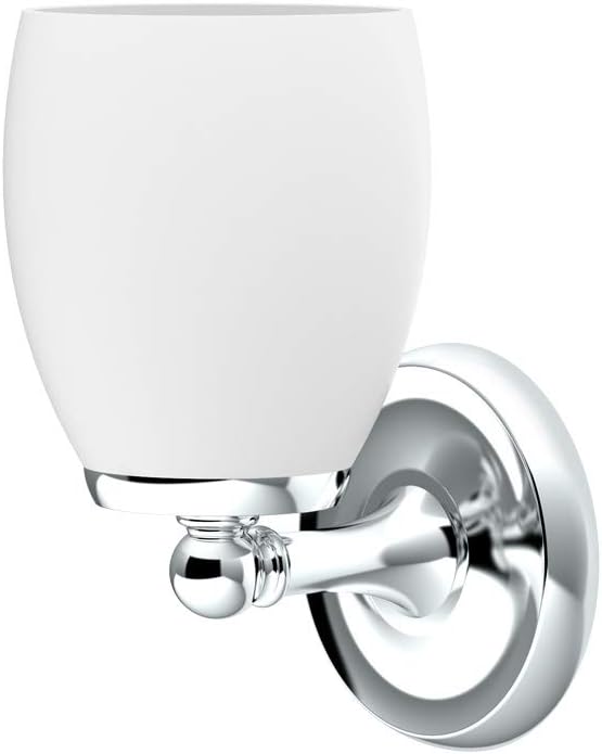 Gatco 1640 Sconce, Single, White/Wall Mounted 6" H x 4.50" W Bathroom Vanity One Sconce Lighting Fixture