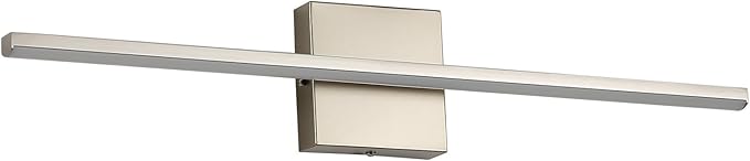 Modern Bathroom Vanity Light 24 Inch, 18W Brushed Nickel Bathroom Light Fixture Over Mirror, Dimmable 5CCT LED Wall Sconce Lighting for Restaurant