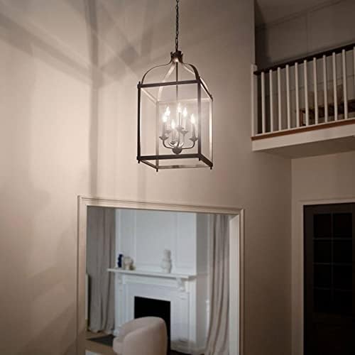 KICHLER Larkin 36.25" 6 Light Pendant in Brushed Nickel