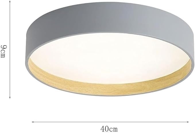 Modern Ultra Thin Round Ceiling Light Scandinavian Simple Ceiling Lamp Fixture for Stairwell Aisle Living Room Bedroom Dining Room Kitchen Study Corridor(Tricolor Light)