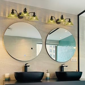 XIEDUN Green 3 Light Vanity Light Bathroom Light Modern Bathroom Light Fixtures