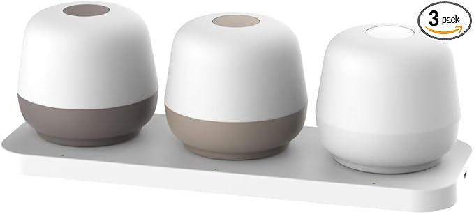 ‎Newhouse Lighting Cocoon, Natural 2700K Dimmable Cordless USB-C Rechargeable Table Lamp 3-Pack NHTL-CN-NTRL, Cordless Desk Lamp for Living Room, Bedroom, Coffee Table, and Other Cozy Home Decor