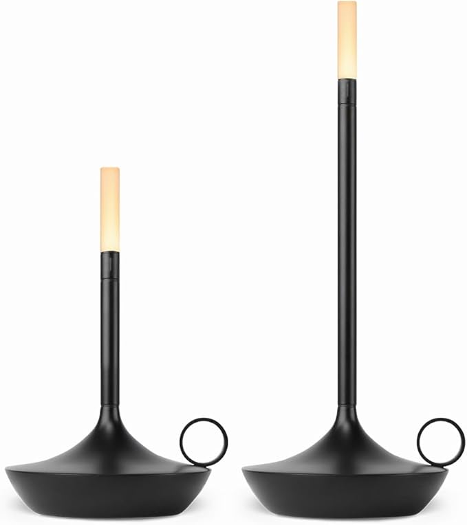 Graypants Wick Portable LED Lamp (Black, Short)